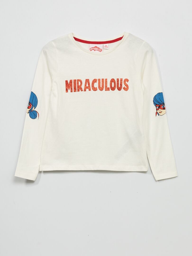 Camiseta de punto 'Miraculous' Blanco - Kiabi