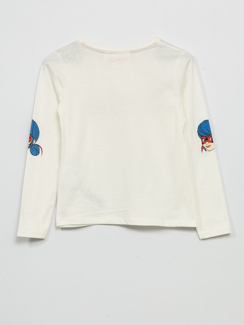 Camiseta de punto 'Miraculous' Blanco - Kiabi