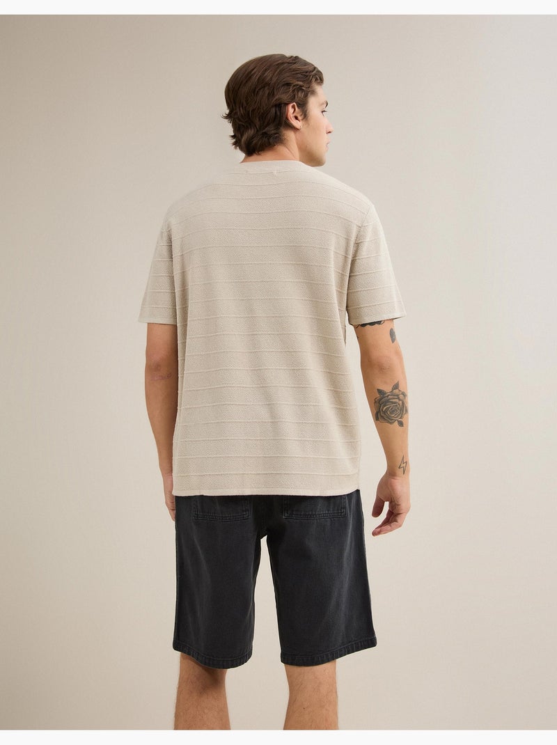 Camiseta de punto, mo fashion Gris - Kiabi