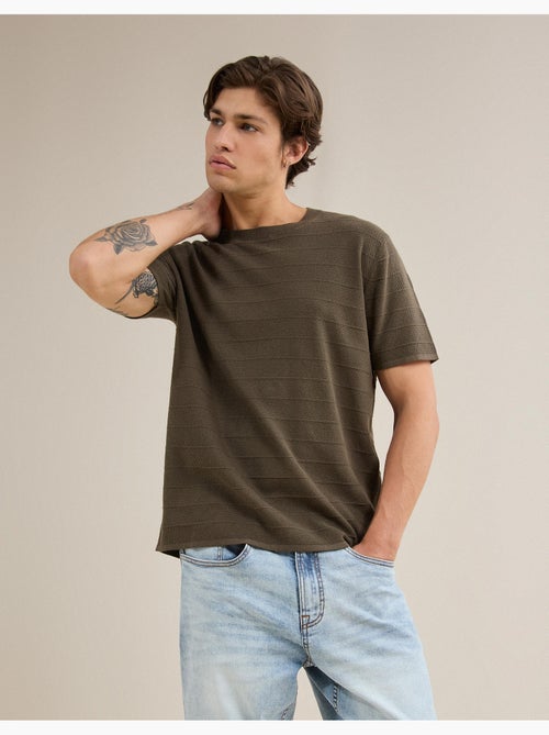 Camiseta de punto, mo fashion - Kiabi Camiseta de punto, mo fashion - Kiabi
