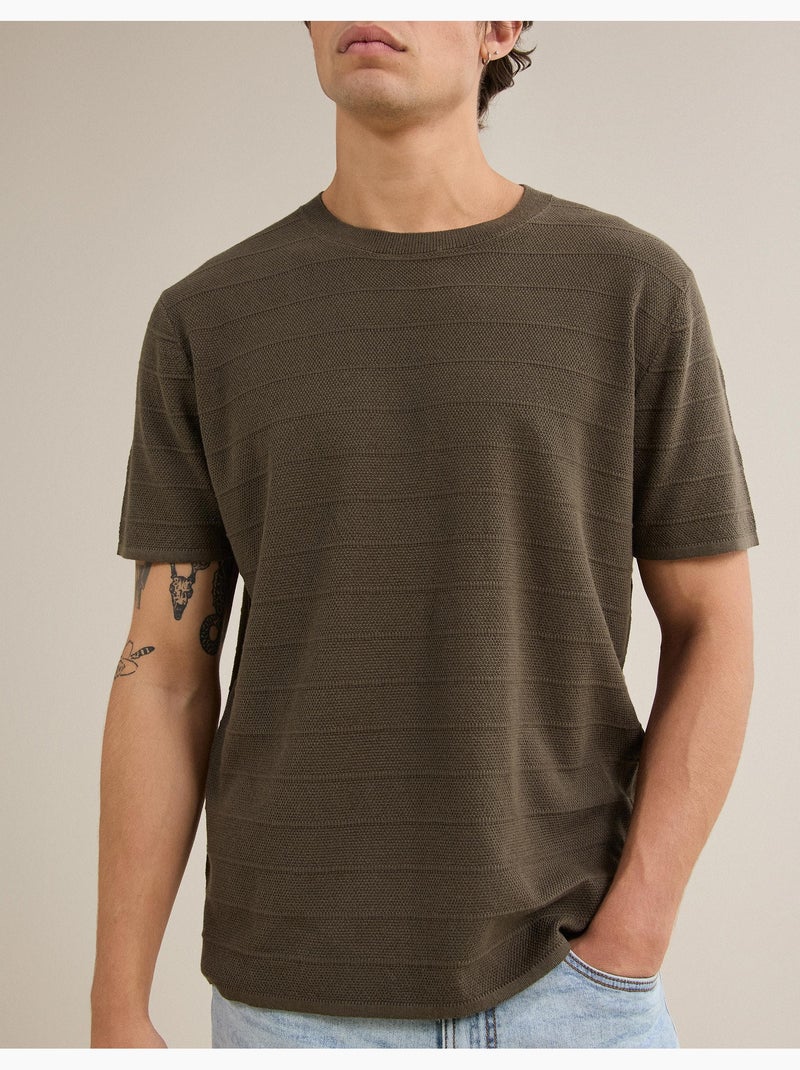 Camiseta de punto, mo fashion Verde - Kiabi
