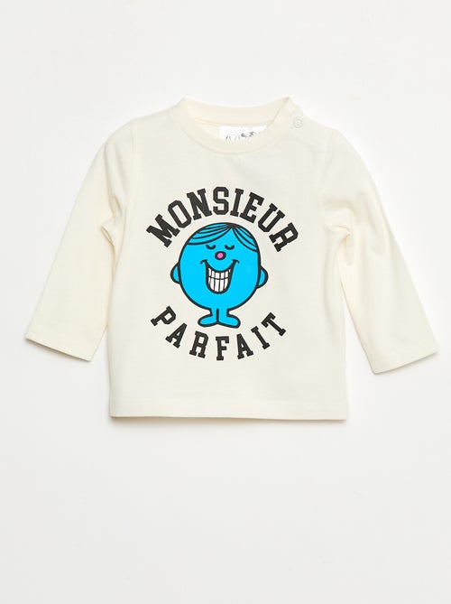 Camiseta de punto "Monsieur Madame" de algodón - Kiabi