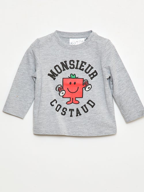 Camiseta de punto 'Monsieur Madame' de algodón - Kiabi