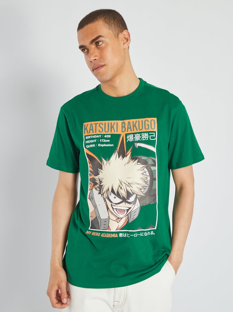 Camiseta de punto 'My Hero Academia' VERDE - Kiabi