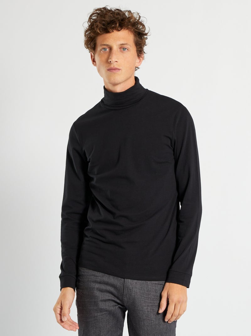 Camiseta de punto Negro - Kiabi