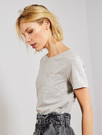 Camiseta de punto neps - Kiabi