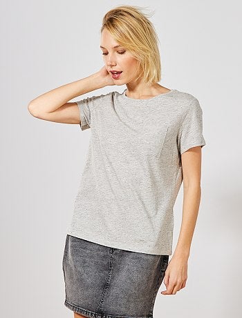 Camiseta de punto neps - Kiabi