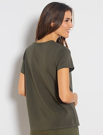 Camiseta de punto neps - Kiabi