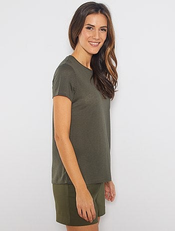 Camiseta de punto neps - Kiabi