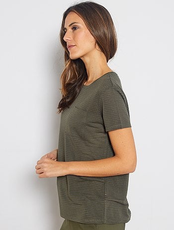 Camiseta de punto neps - Kiabi