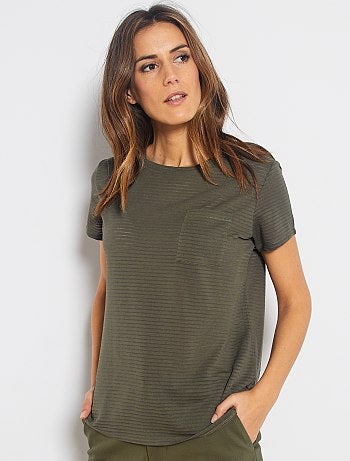 Camiseta de punto neps - Kiabi