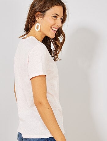 Camiseta de punto neps - Kiabi