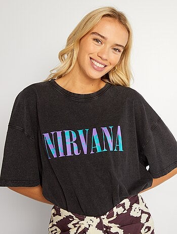 Camiseta de punto 'Nirvana' - Kiabi
