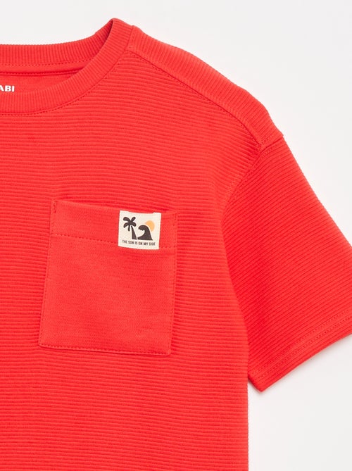 Camiseta de punto ottoman - Kiabi