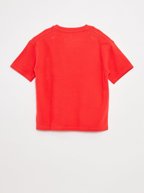 Camiseta de punto ottoman - Kiabi