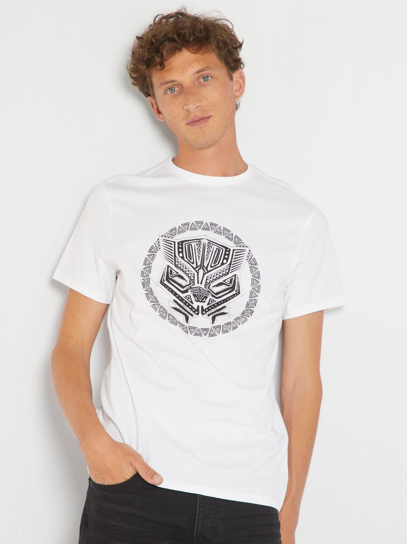 Camiseta de punto 'Pantera' BLANCO - Kiabi