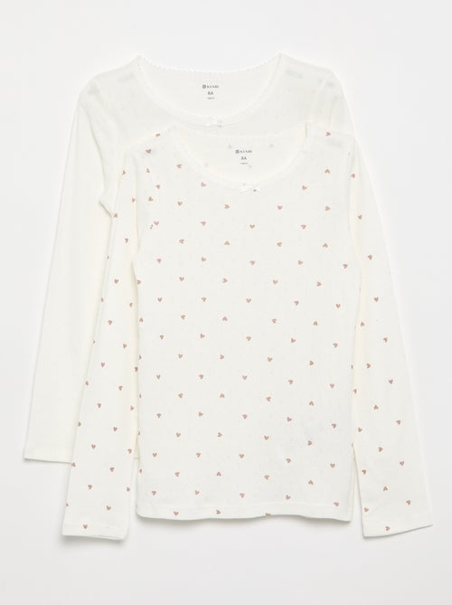 Camiseta de punto pointelle - Kiabi