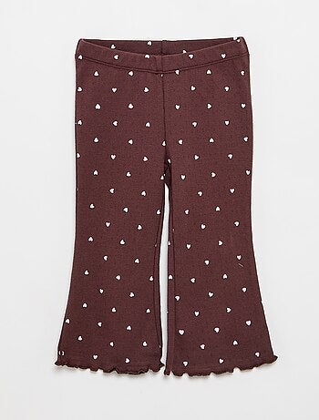 Camiseta de punto pointelle + pantalón - 2 piezas