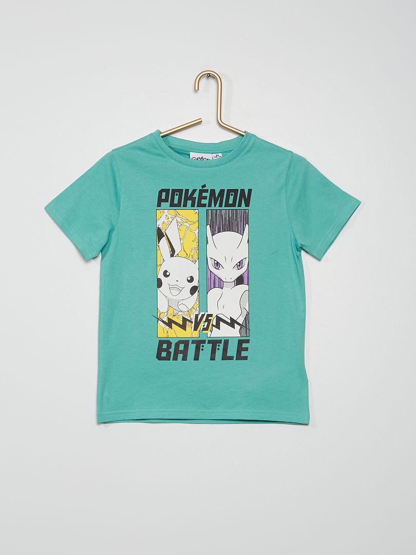 vendedor paño Señal Camiseta de punto 'Pokémon' - verde gris - Kiabi - 8.00€