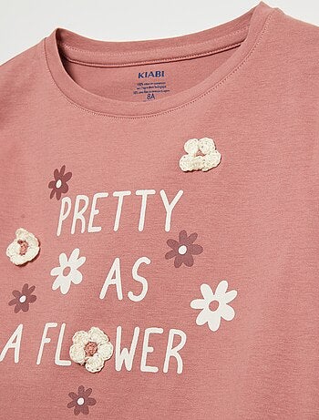 Camisetas rosas para niña - Kiabi