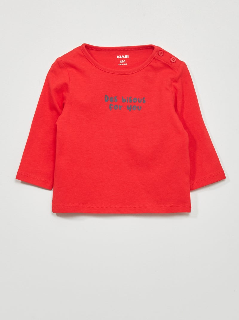 Camiseta de punto ROJO - Kiabi