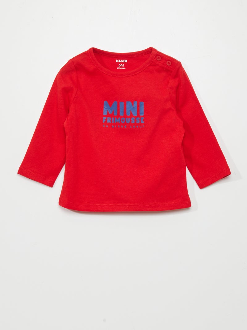 Camiseta de punto ROJO - Kiabi