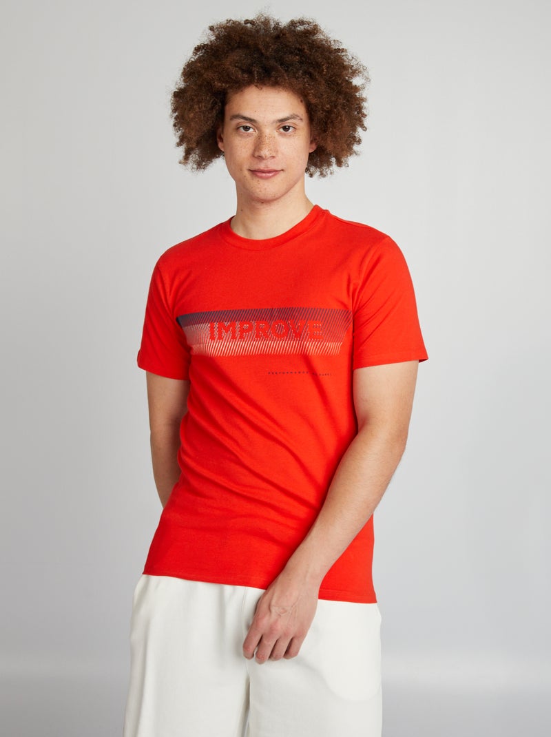 Camiseta de punto ROJO - Kiabi