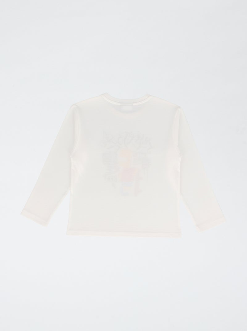 Camiseta de punto 'Simpson' 'Bart' Blanco - Kiabi