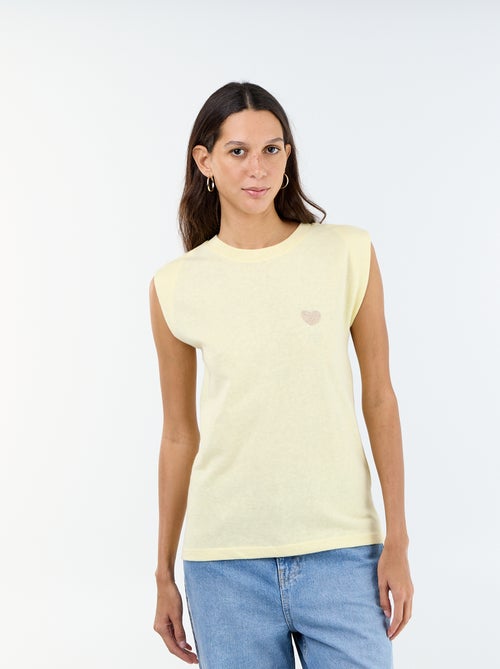 Camiseta de punto sin mangas - Kiabi