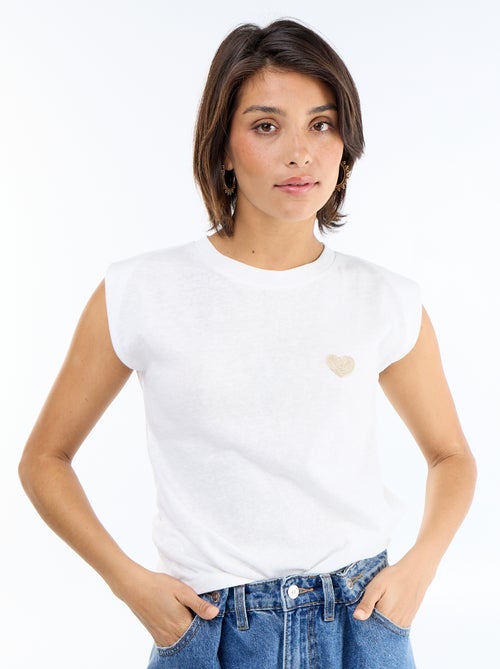 Camiseta de punto sin mangas - Kiabi