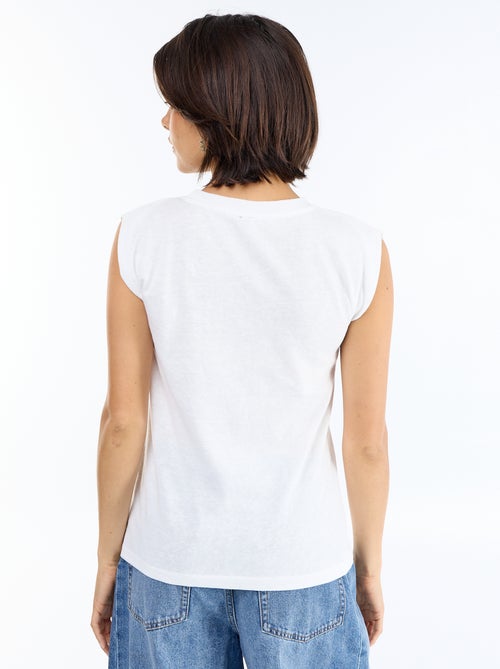 Camiseta de punto sin mangas - Kiabi