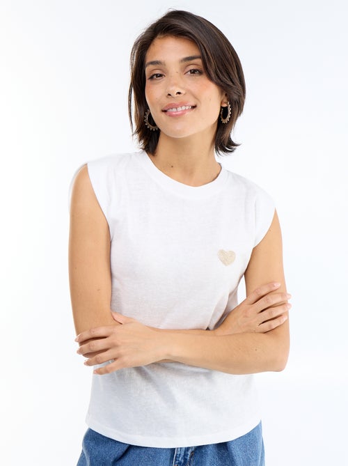 Camiseta de punto sin mangas - Kiabi