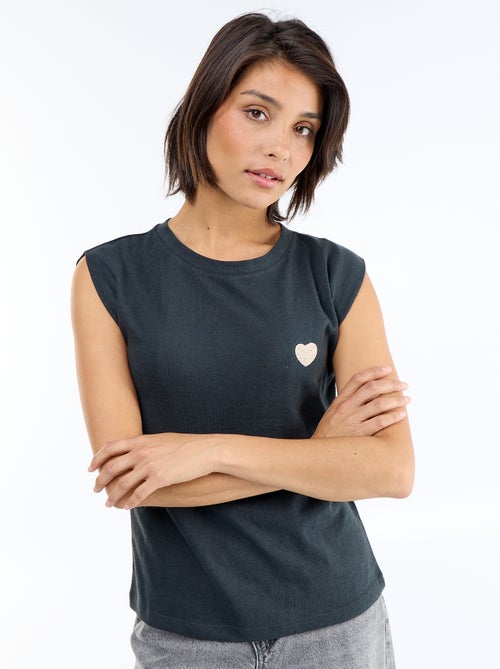 Camiseta de punto sin mangas - Kiabi
