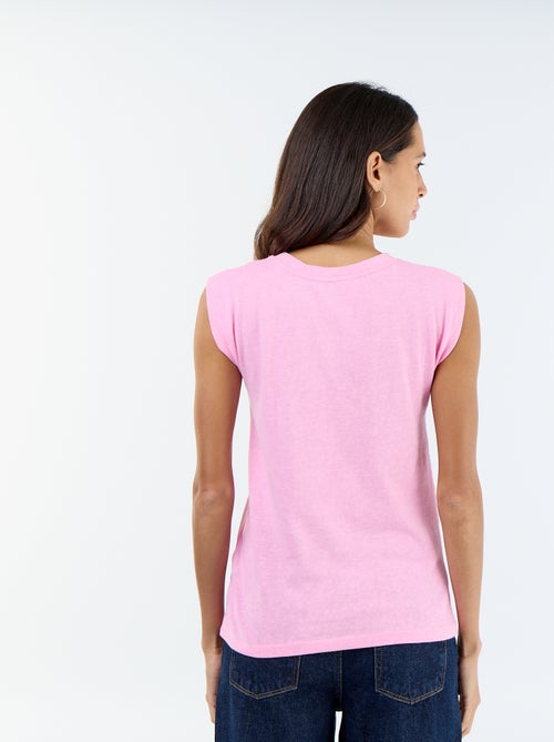 Camiseta de punto sin mangas - Kiabi