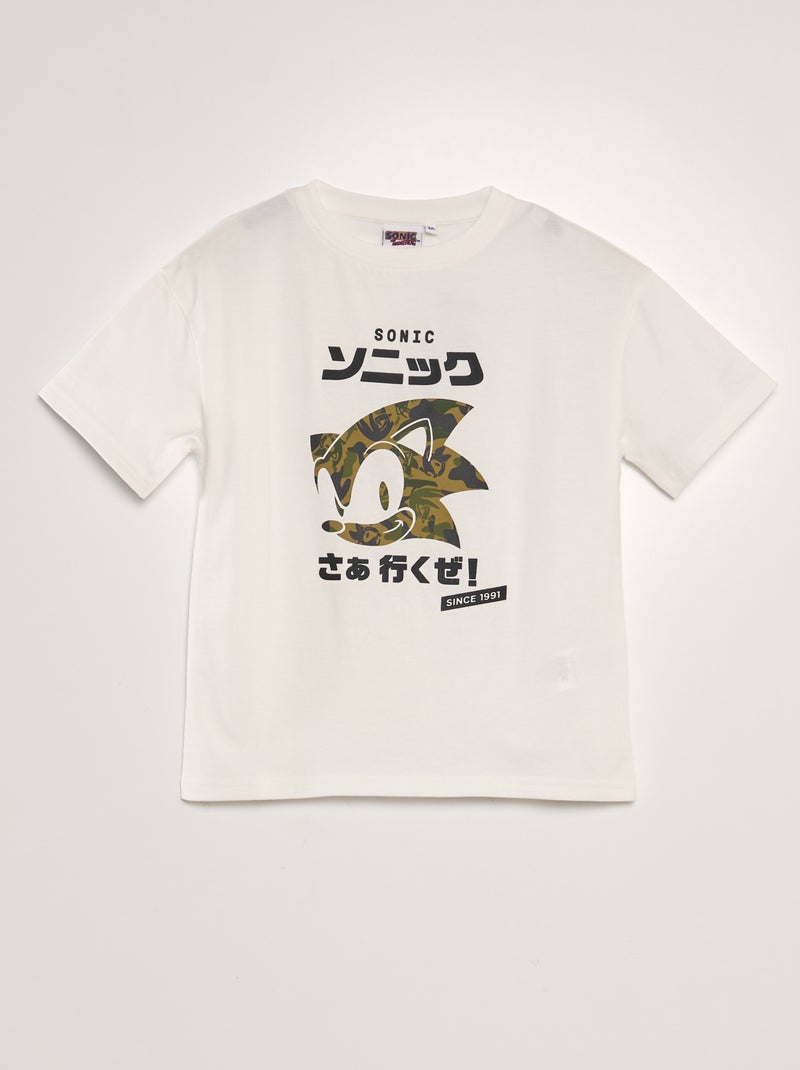 Camiseta de punto 'Sonic' BLANCO - Kiabi
