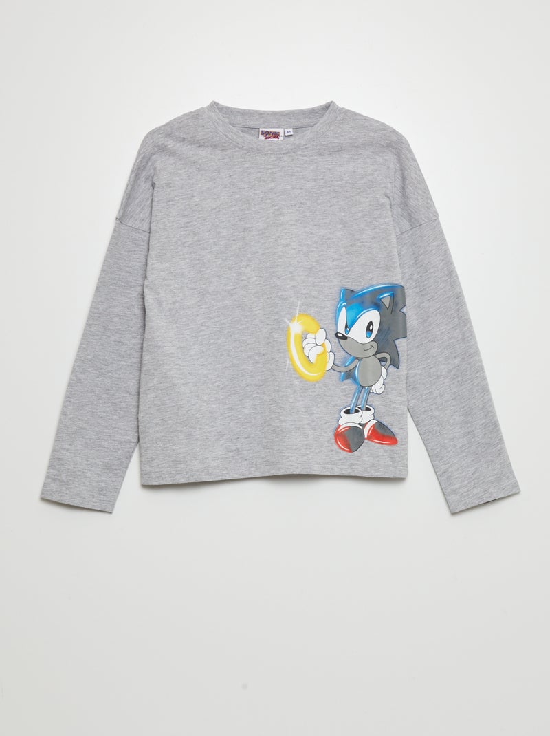 Camiseta de punto 'Sonic' GRIS - Kiabi
