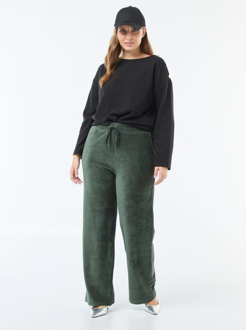 Camiseta de punto suave con botones dorados - Kiabi