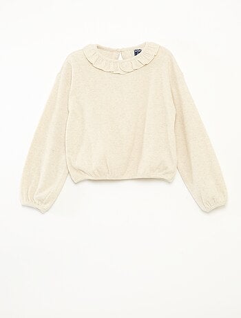 Camiseta de punto suave lisa