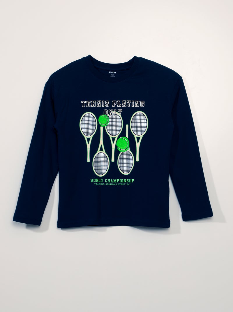 Camiseta de punto 'Tennis' AZUL - Kiabi