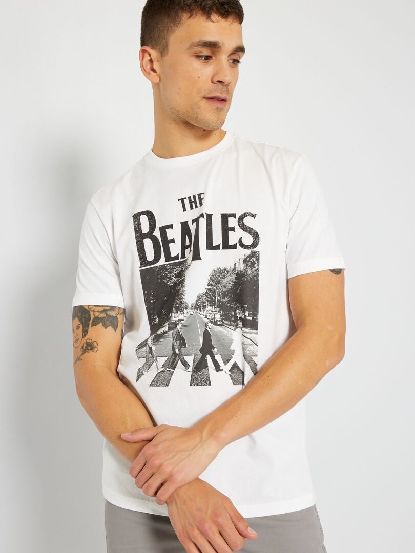 Camiseta de punto 'The Beatles' BLANCO - Kiabi