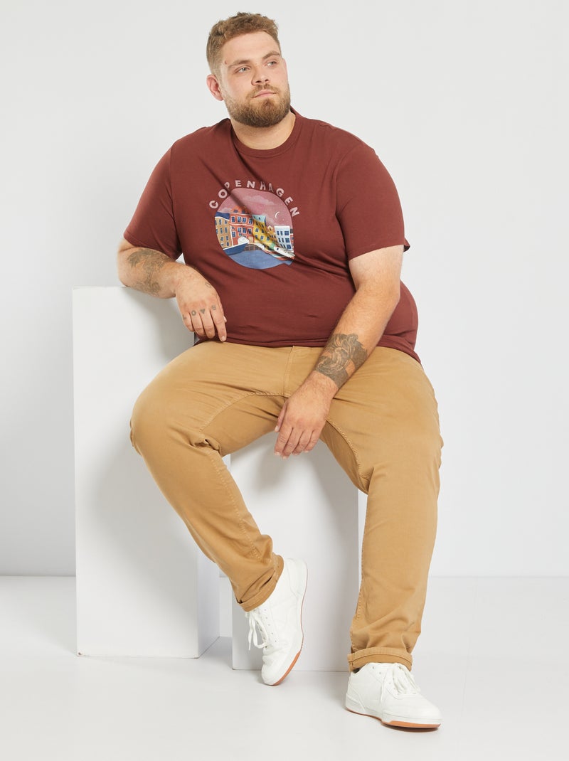 Camiseta de punto unisex 'Copenhague' MARRON - Kiabi