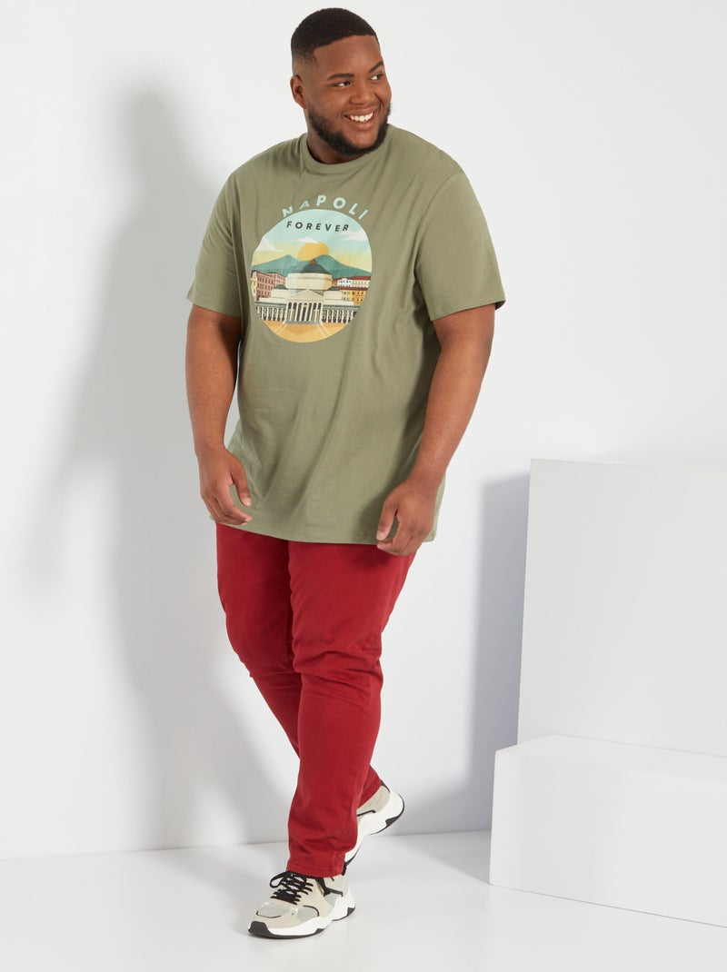 Camiseta de punto unisex 'Nápoles' VERDE - Kiabi