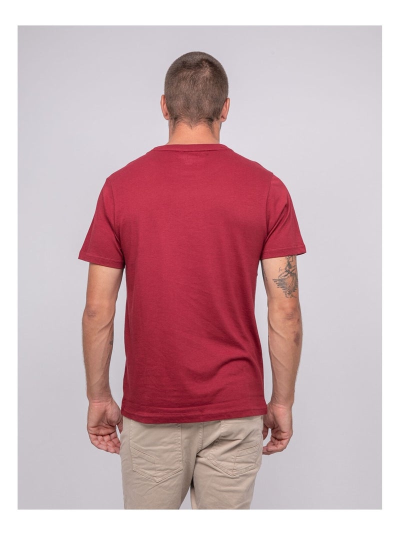 Camiseta de puro algodón con estampado JABLOTE Burdeos - Kiabi
