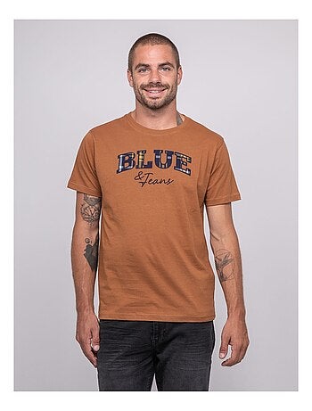 Camiseta de puro algodón con estampado JACKHORN