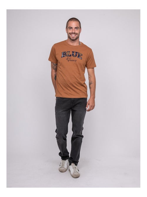 Camiseta de puro algodón con estampado JACKHORN - Kiabi