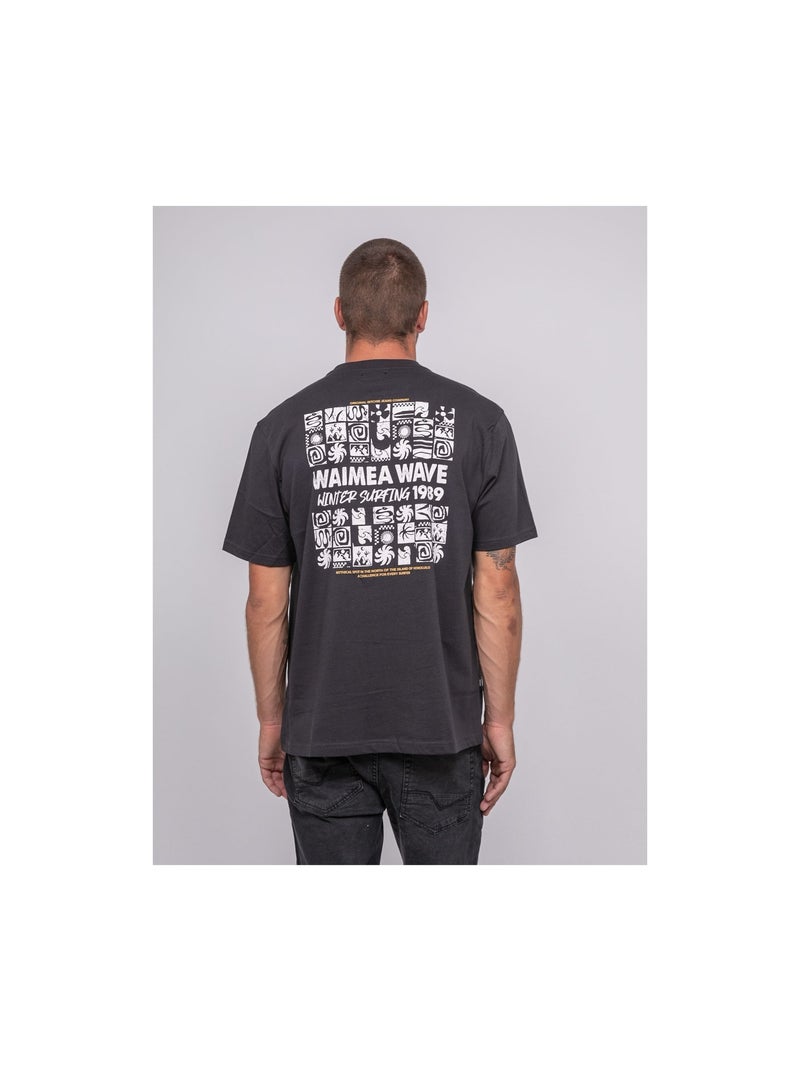 Camiseta de puro algodón con estampado JARGNOL Gris - Kiabi