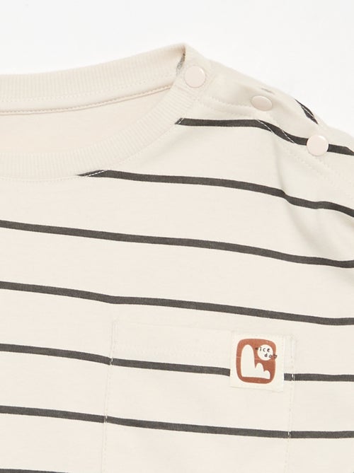 Camiseta de rayas - colección fácil de poner - Kiabi Camiseta de rayas - colección fácil de poner - Kiabi