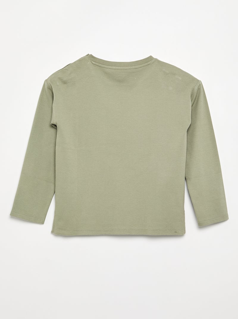 Camiseta de rayas - colección fácil de poner Verde - Kiabi