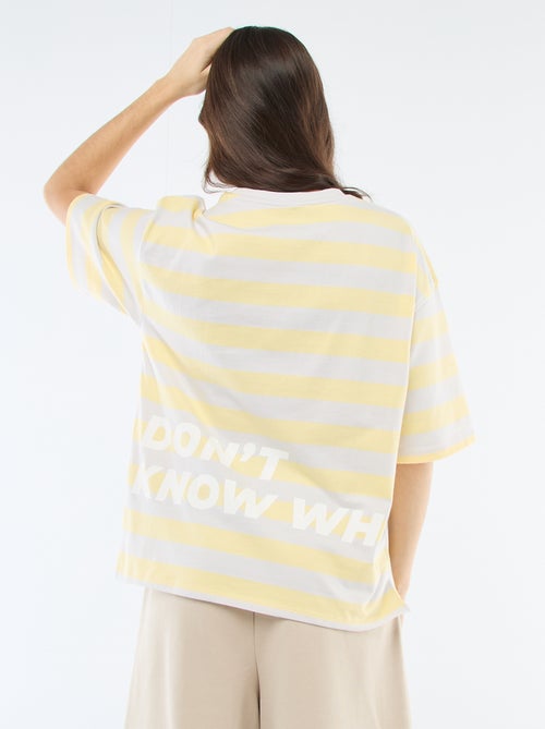 Camiseta de rayas anchas - Kiabi