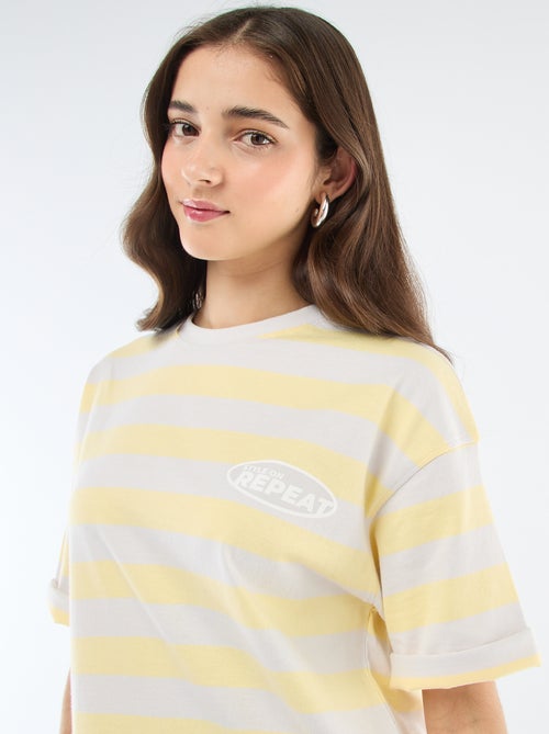 Camiseta de rayas anchas - Kiabi